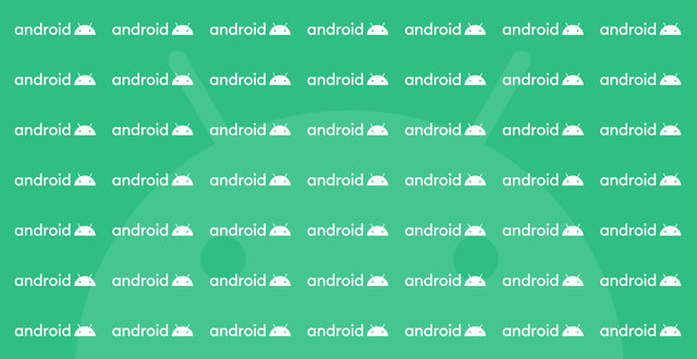 Android Logo auf grünen Hintergrund