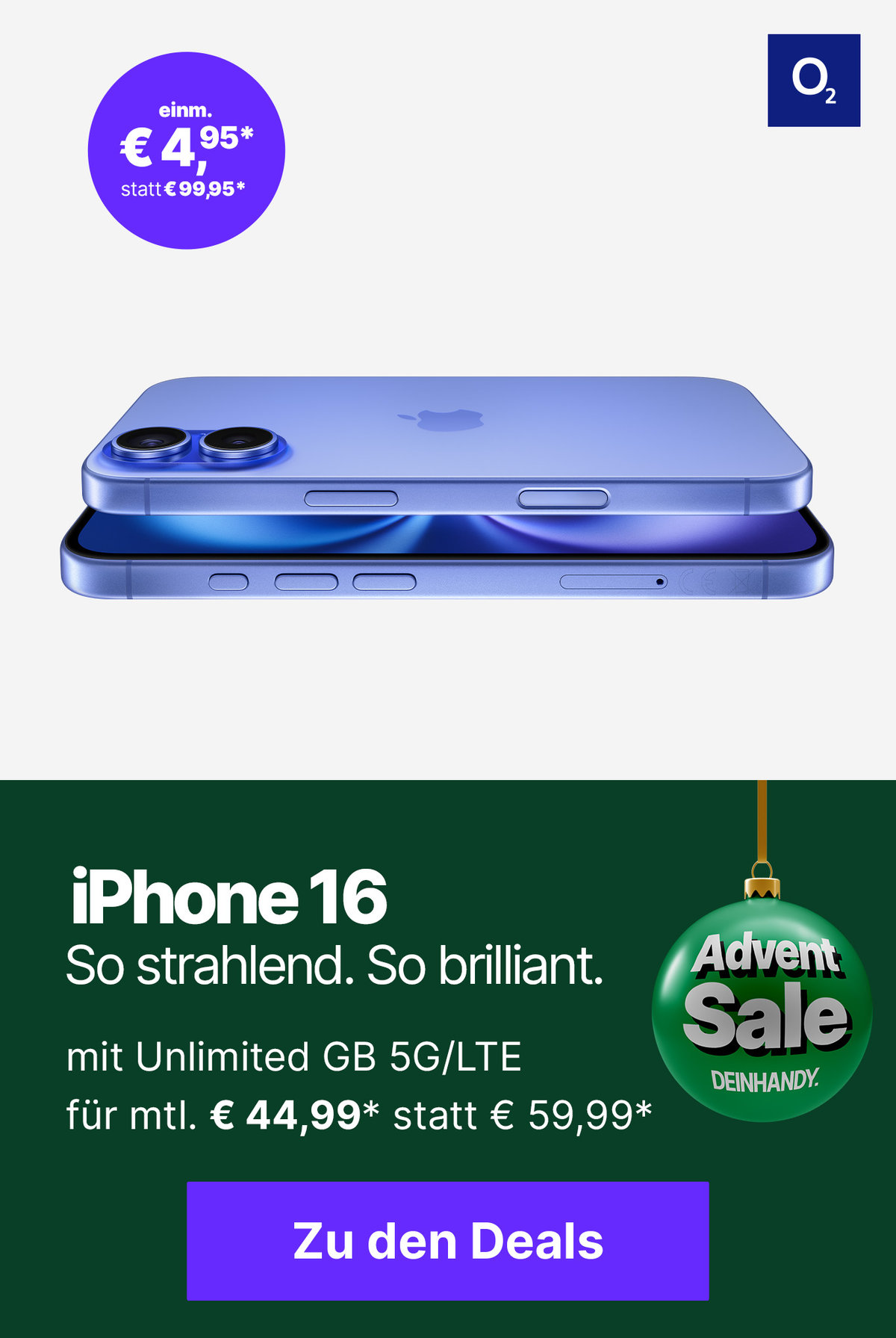 Teaser Image: Startseite Mainteaser - Apple iPhone 16 Advent Sale